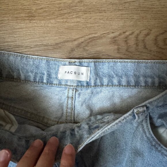 PacSun 90s Baggy Cargo Jeans - Blue Light Wash - Picture 4 of 6